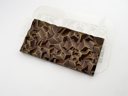 Форма для шоколада пластиковая «Плитка. Сломанный кристалл»