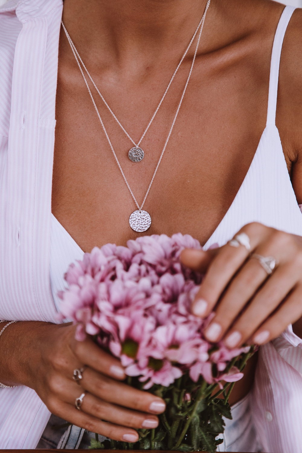 Колье «Двусторонняя маленькая монетка»