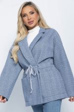 Пальто- пиджак (серо-голубое) П11549 LT Collection