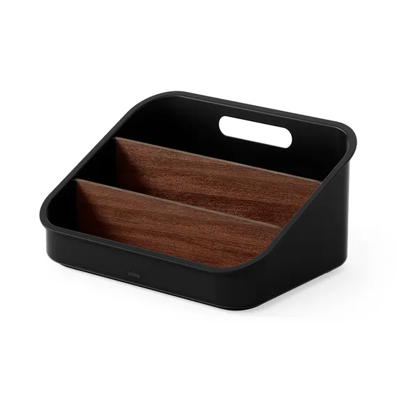 Органайзер bellwood, 29х20 см, черный/орех