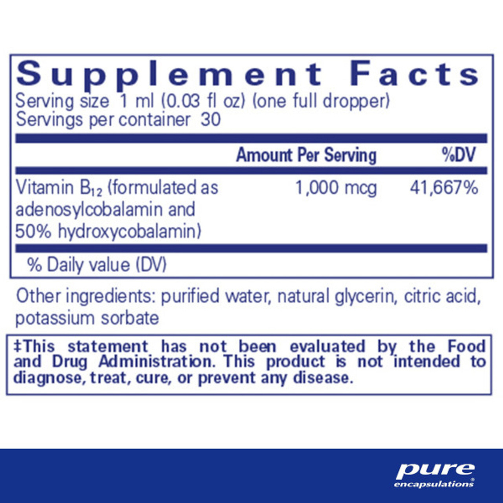 Pure Encapsulations - Adenosyl/Hydroxy B12 30 ml
