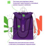 Ранец Berlingo Expert Hedgehog 37х28х16см, 2 отд., с анатомической спинкой