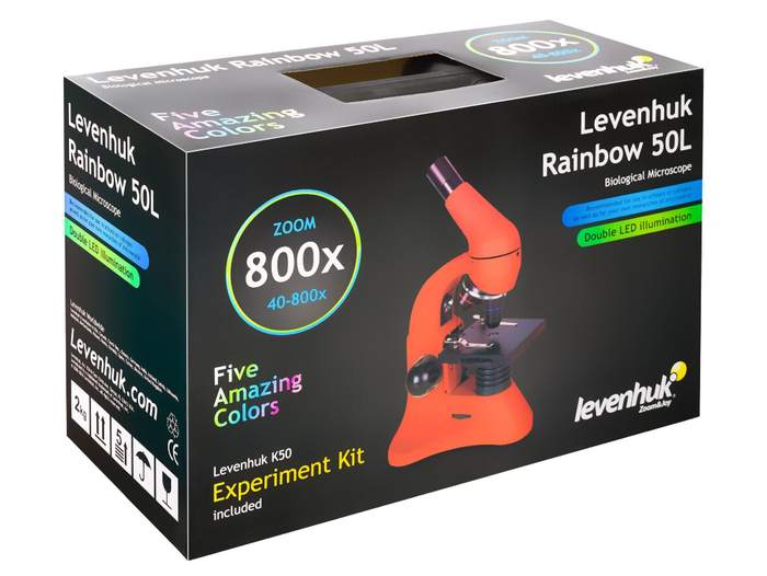 Микроскоп Levenhuk Rainbow 50L Amethyst Аметист