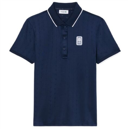 Женское поло Lacoste Tennis Heritage Ultra Dry Stretch - navy blue