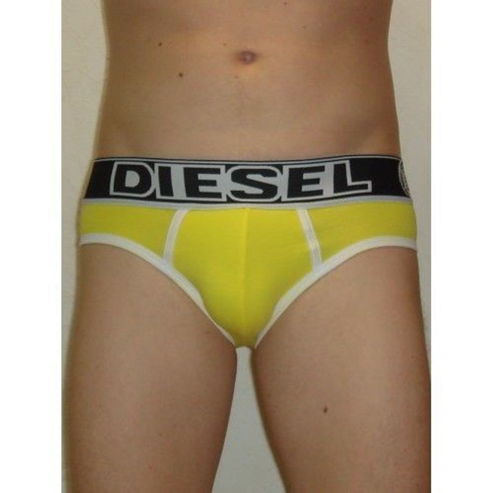 Мужские трусы брифы желтые (модал)  Diesel Indian Yellow Brief DIS0087