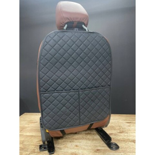 Накидка защитная спинки переднего сидения Coolpart MAXIMAL - Ромб - JJ-39-BLBL - черный/ шов черный