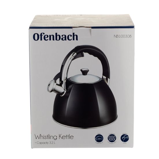 Чайник 3,2 л. из нержавеющей стали со свистком Ofenbach NB 100308