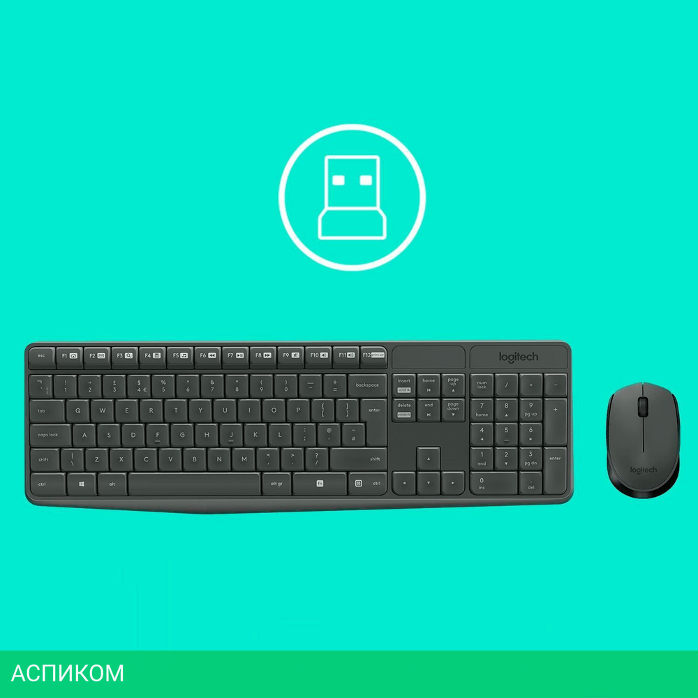 Набор периферии Logitech Wireless Combo MK235 (920-007948)