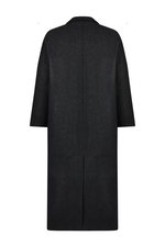 Серое пальто из кашемира