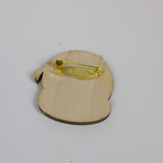 Деревянный значок. Единорог