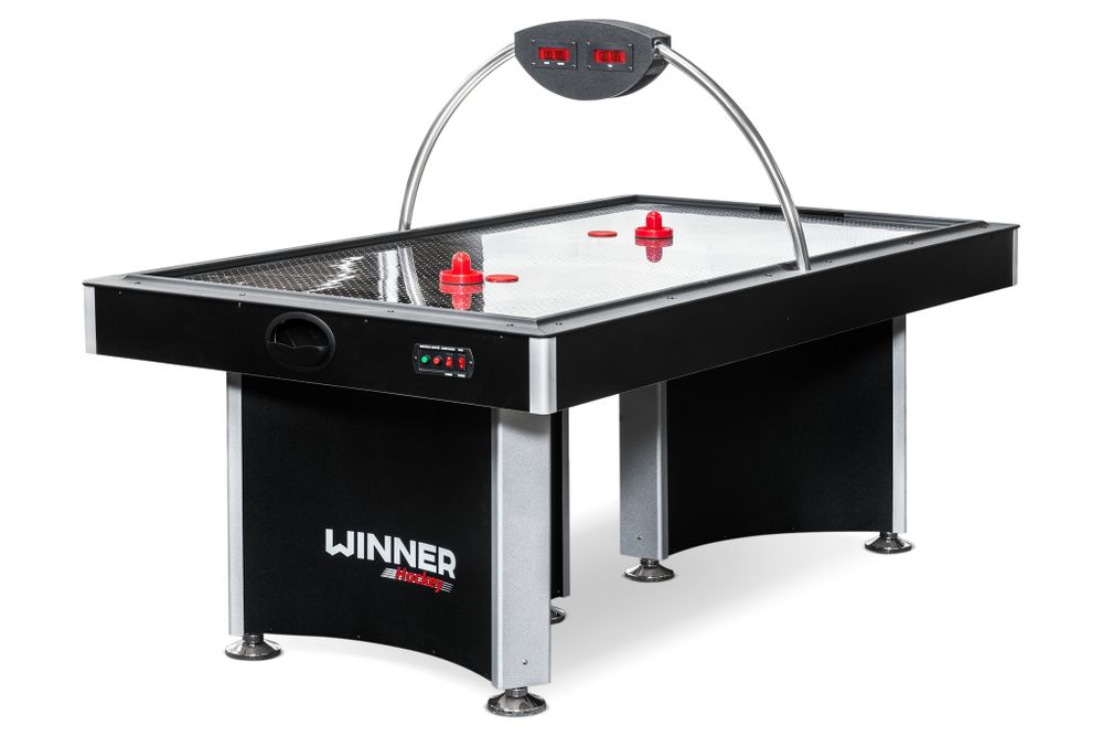 Игровой стол - аэрохоккей &quot;BLACK DIAMOND PRO&quot; 7 ф