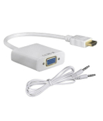 Адаптер HDMI to VGA + audio (белый)