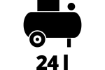 Компрессор электрический Einhell TC-AC 190/24/8 220В 1,5кВт 24л 8Атм 165л/м