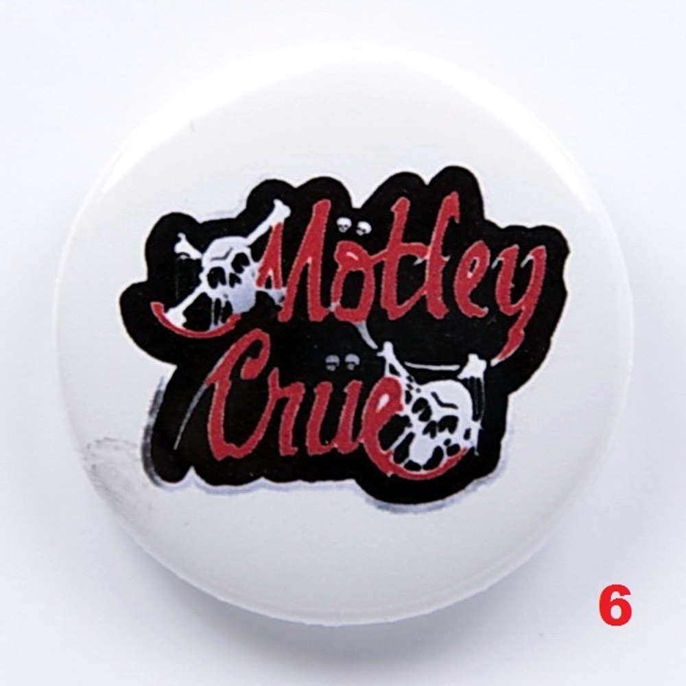 Значок Motley Crue 36 мм ( в ассортименте )