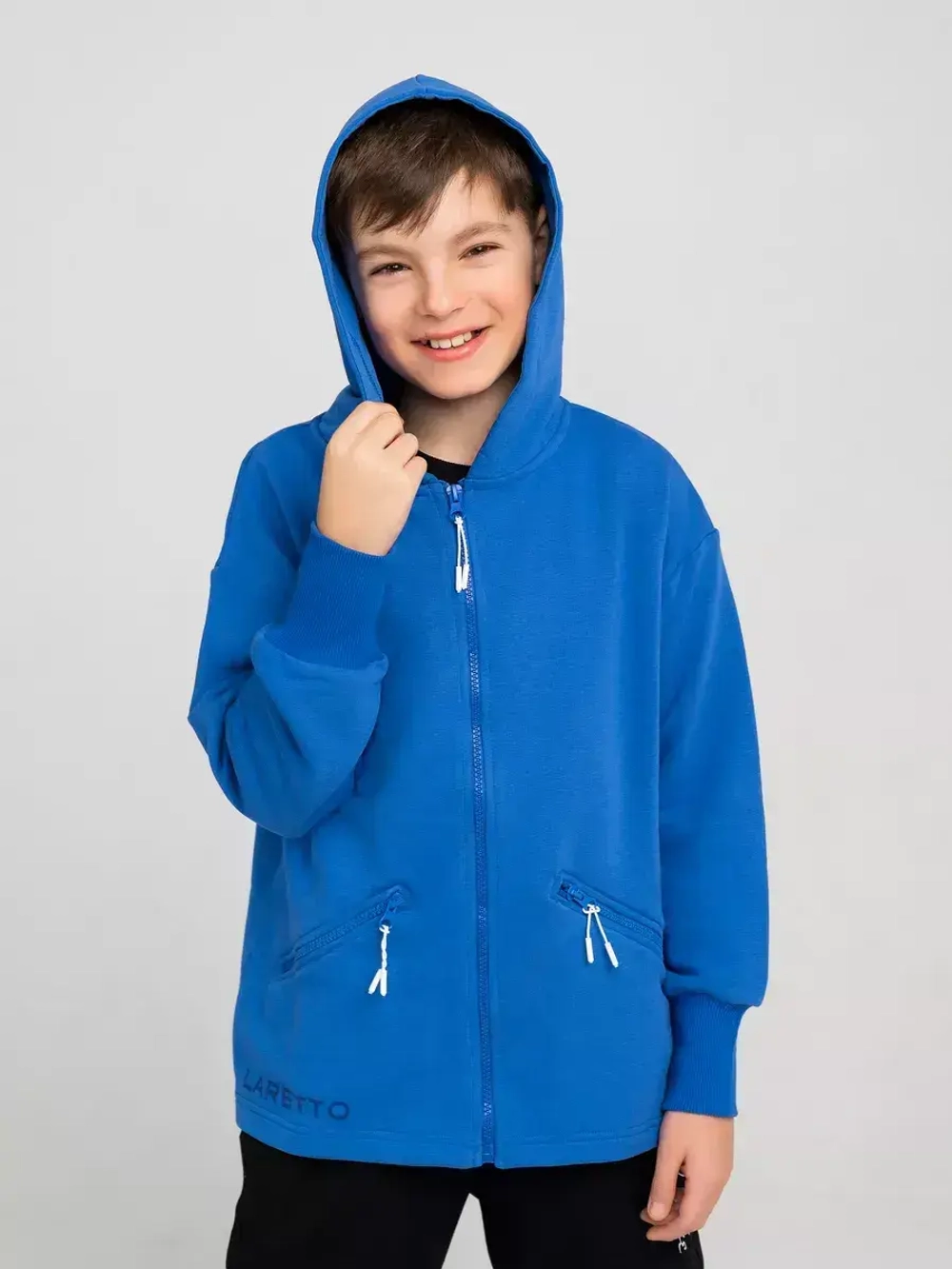 Толстовка для мальчика на молнии в школу