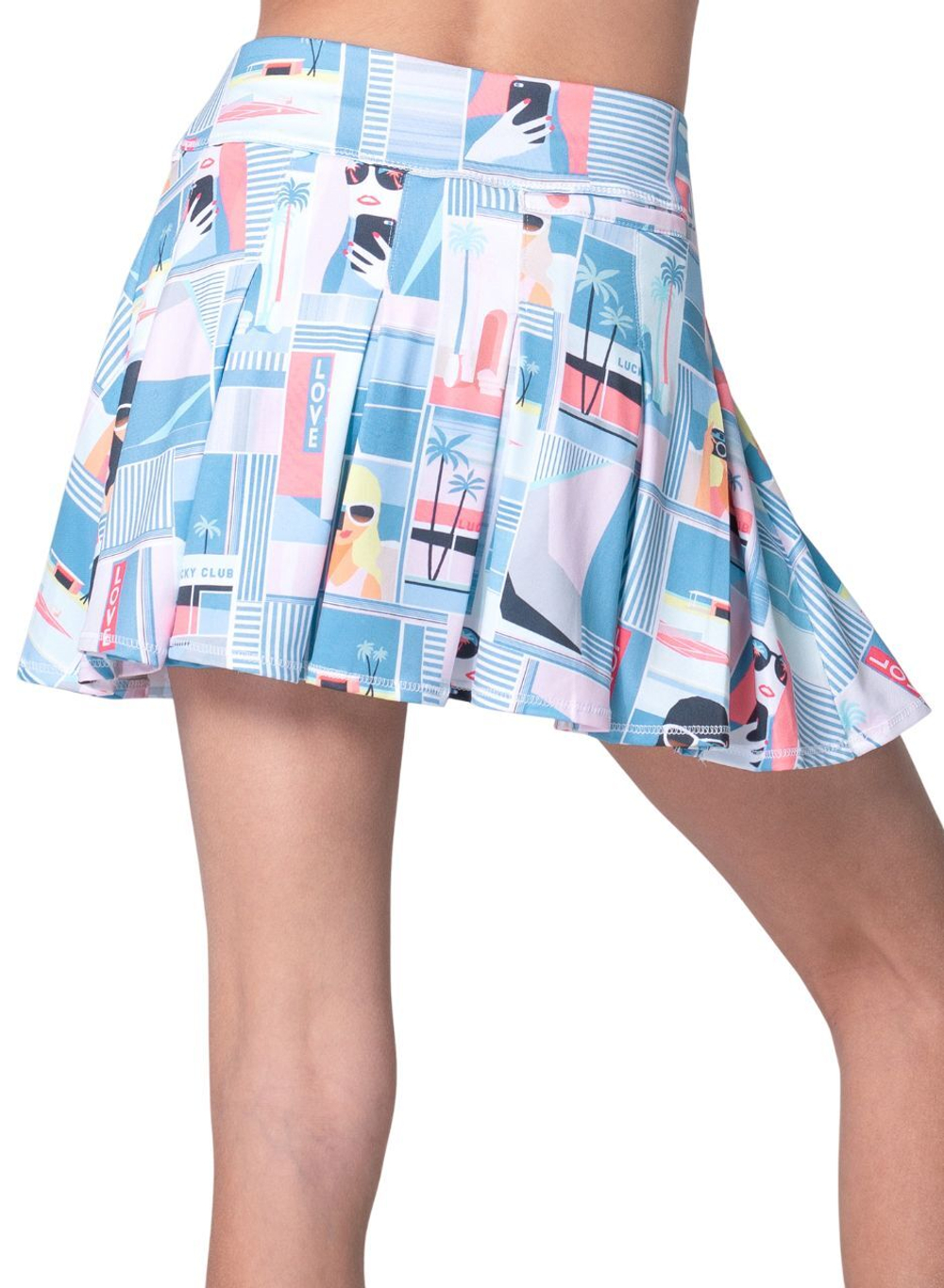 Теннисная юбка для девочки Lucky in Love Girls Linen Nouveau - multicolor