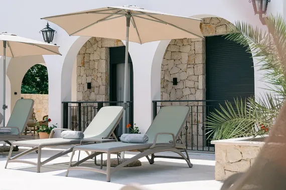 Шезлонг Atlantico, тортора/агава