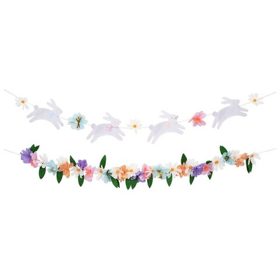 Гирлянда "Цветочные зайчики"