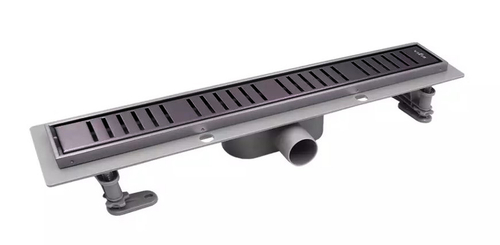 Трап душевой ПЛАСТИКОВЫЙ (ГРАФИТ) с сухим затвором 60см  ViEiR  (4/1шт)