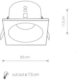 Встраиваемый светильник Nowodvorski Delta 8370