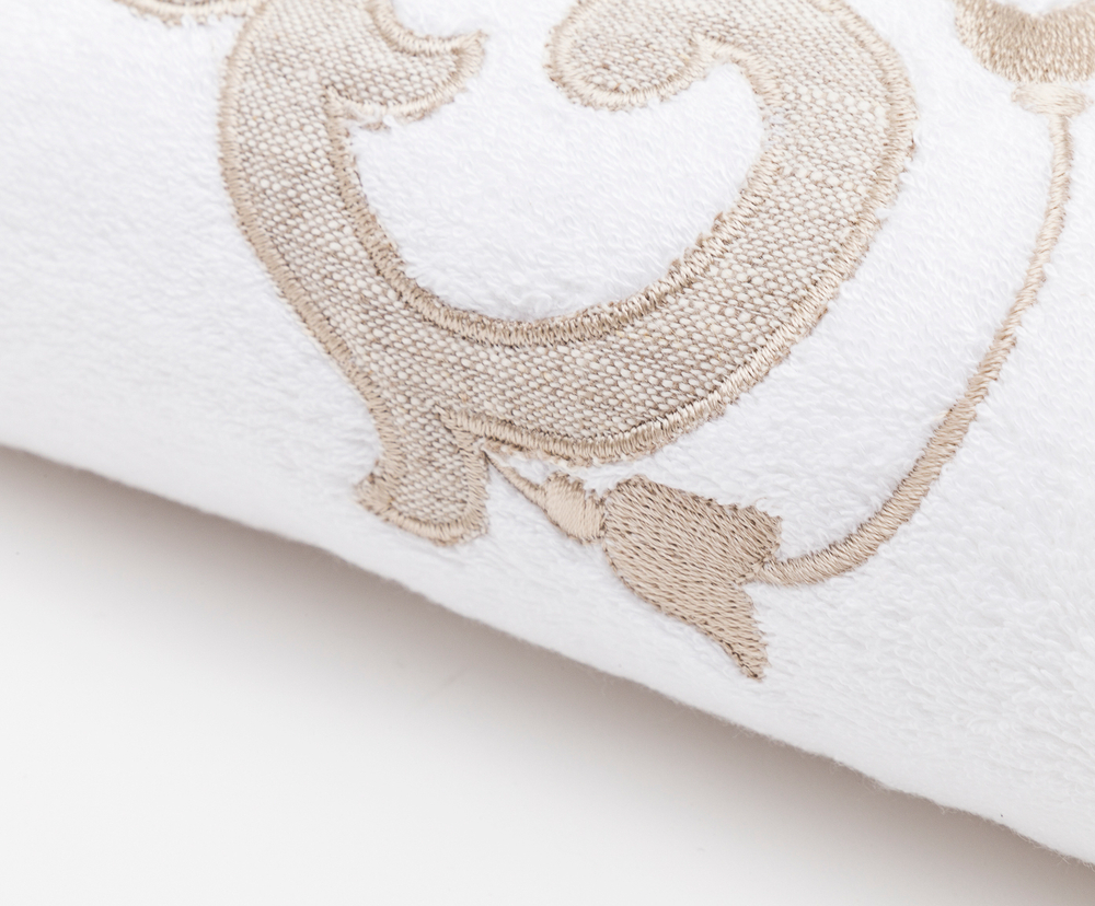 Полотенце 110х150 Old Florence Ricciolo белое Италия