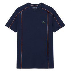 Мужская теннисная футболка Lacoste Ultra Dry Sport - navy blue