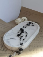 Декоративная подставка из гипса мрамор