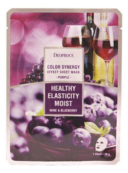DEOPROCE COLOR SYNERGY  MASK PURPLE Тканевая маска