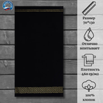 Полотенце махровое Cleanelly 100% хлопок ПЦ-3501-4346 (19-4015) 70*130