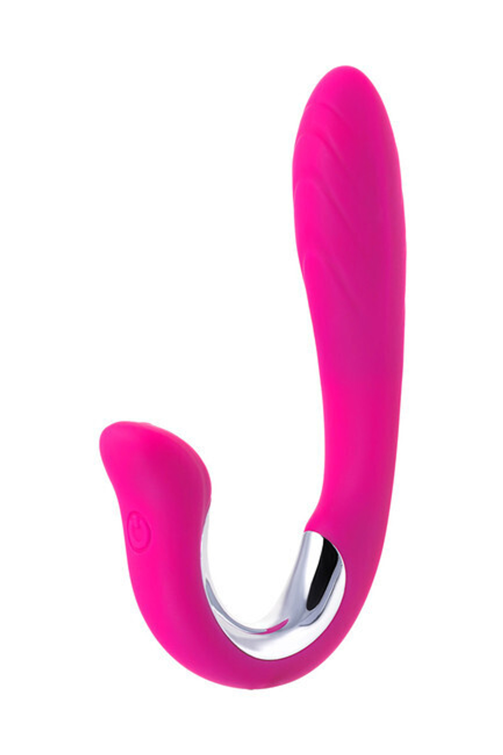 Перезаряжаемый мощный и тихий вибратор ANELL с двумя вибро-моторами (10 режимов) (18,5 см)(розовый) (Цвет: розовый)