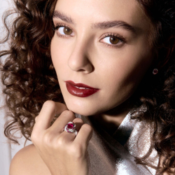 Кольцо с Рубинами и Бриллиантами, R0121-30/1