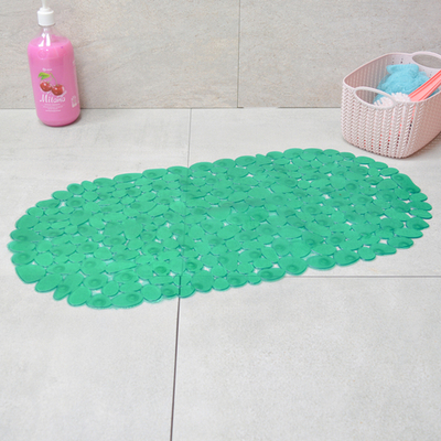 Коврик для ванной Галька 67*36см (бирюзовый)