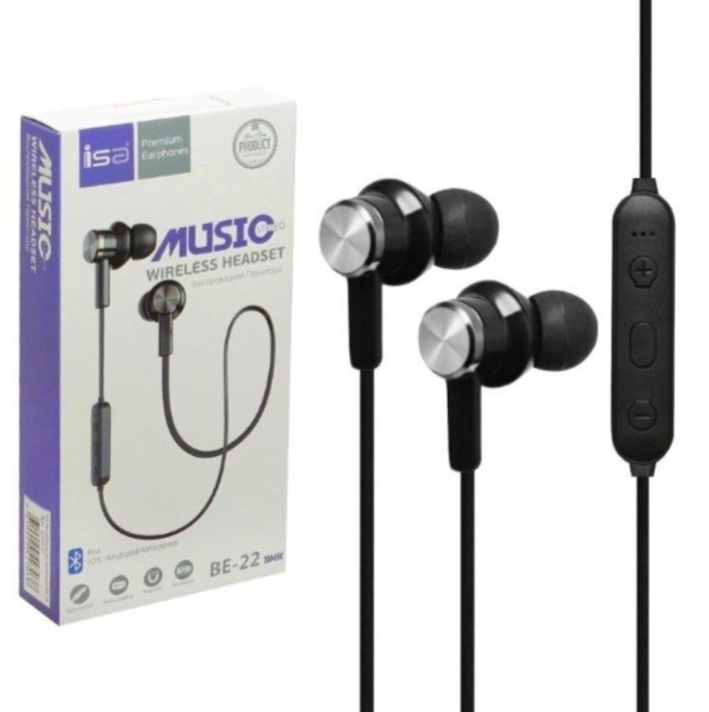 Спортивные наушники Bluetooth BE-22 (черный)