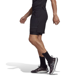 Мужские теннисные шорты adidas US Series 2in1 Shorts Men - Black