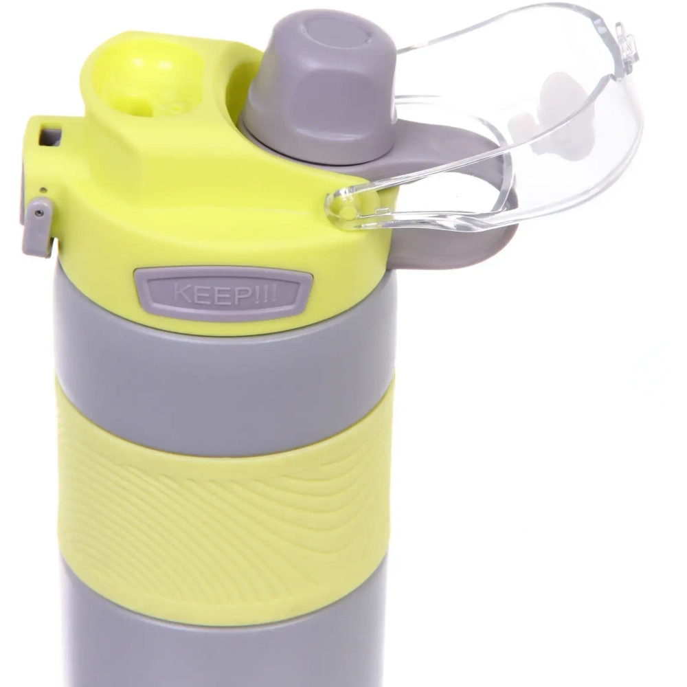 Термос 600мл «Фитнесс», цвет серый