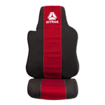 Чехлы SITRAK C7H (полиэфир, черный, красная вставка)