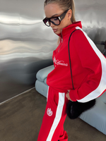 Костюм спортивный из трикотажа с принтом