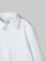 Рубашка трикотажная "Белая" на кнопках 7+