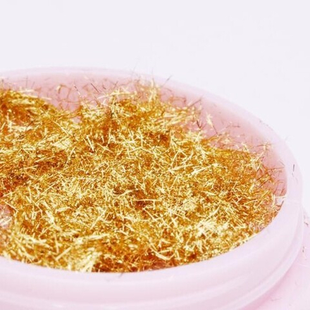 Pink House Поталь золото (волоски)