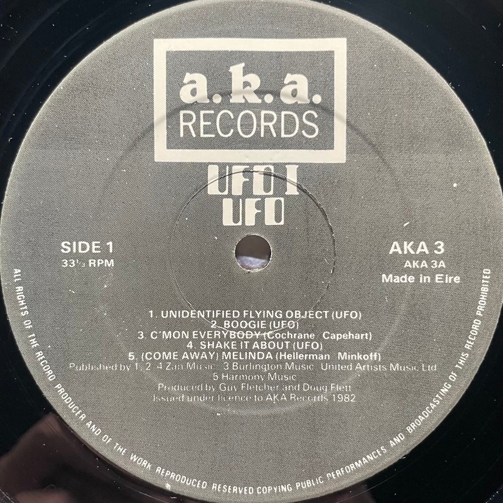 UFO ‎– UFO 1 (Ирландия 1982г.)