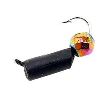 Мормышка вольфрам Wormix37 Столбик с Гран.Шаром Хамелеон d-1.5мм 0.3г (478) 1шт Чёрный