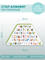 Стол ТРАПЕЦИЯ регулируемый АЛФАВИТ