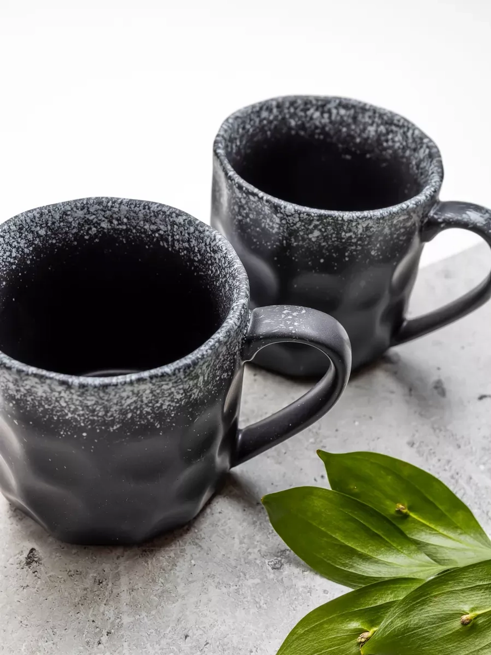 Набор кружек 2 шт, 350мл, Черный песок