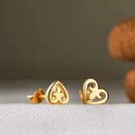 Серьги СЕРДЕЧКО позолота