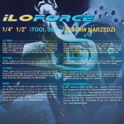 Набор инструментов 142пр.1/4'',3/8'',1/2'' ILOforce IF-41421-5