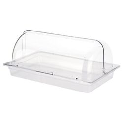 Поднос для выкладки 53*32,5*23,5 см пласт. с пласт. Roll-top крышкой SUNNEX