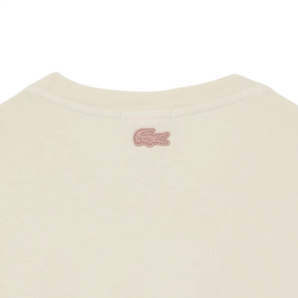 Теннисная футболка Lacoste Roland-Garros Edition Clay Court - ecru