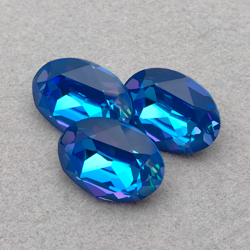 Swarovski 4120 Oval FS, Crystal Royal Blue DeLite