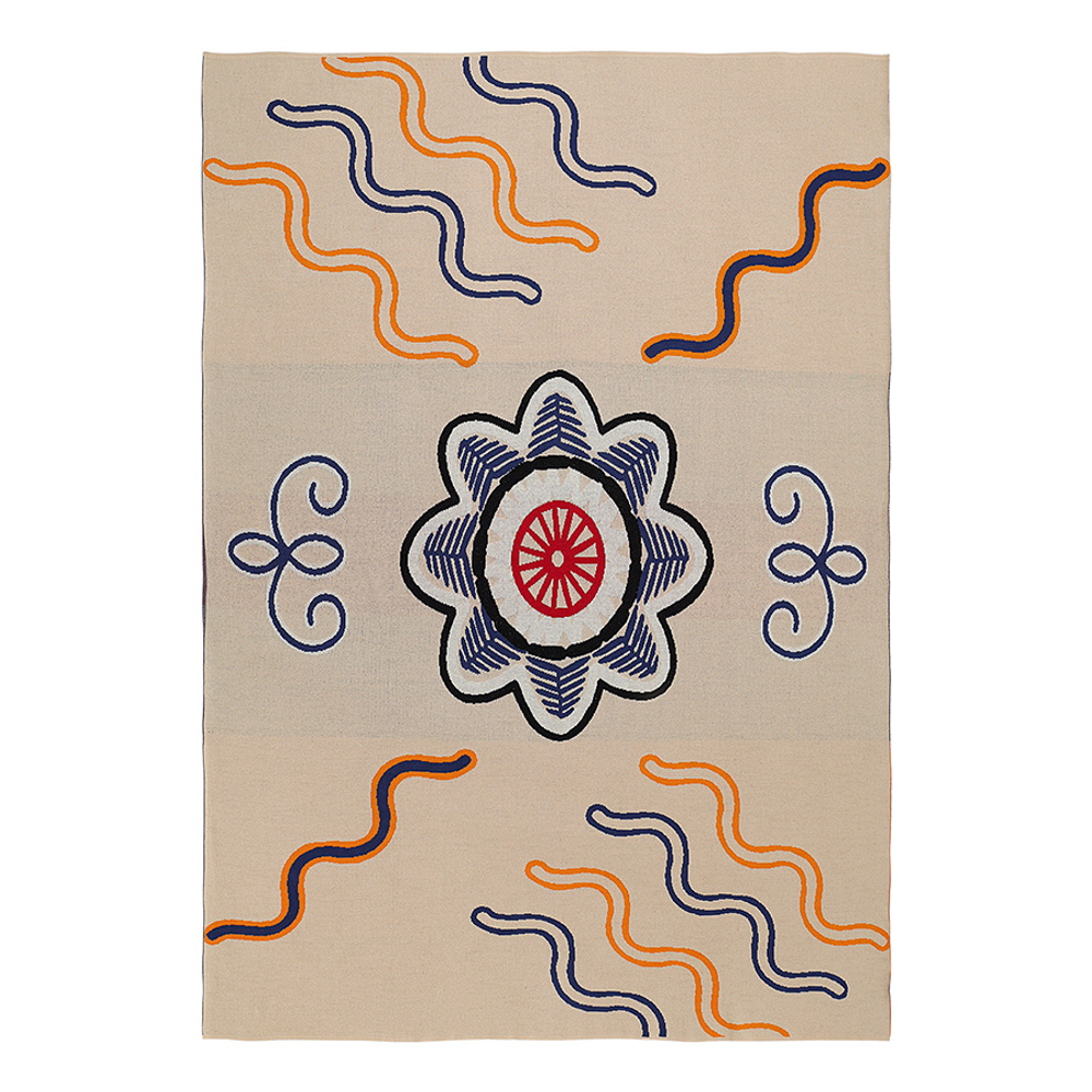 Плед хлопковый 130х180см Tkano Cultural Heritage по мотивам эвенских орнаментов