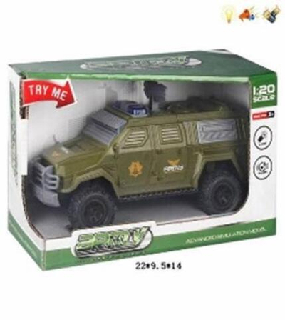 Машина Военная ин. со светом и звуком, коробка 661-034D